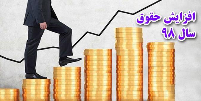 افزایش حقوق ۴۰۰ هزار تومانی و تا ۱۰ درصدی برای حقوق های زیر ۲ میلیونی اعمال می شود